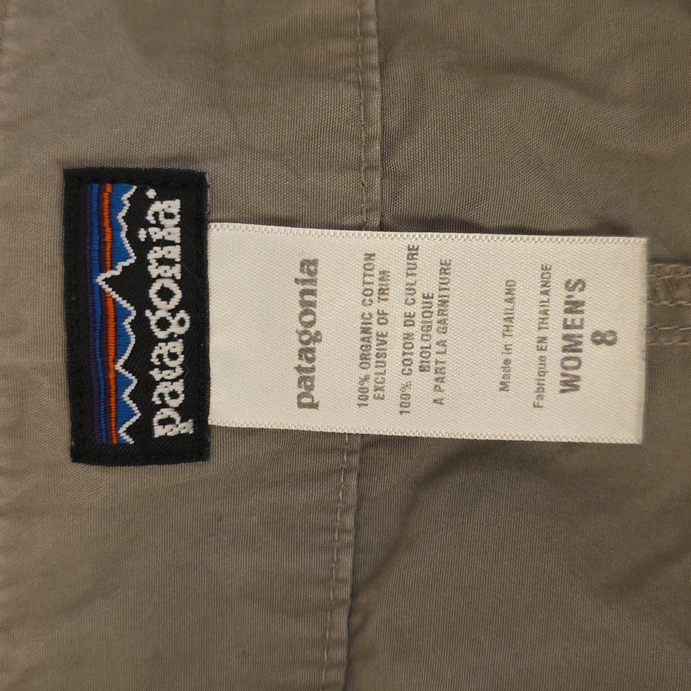 Patagonia Organic Cotton Cargo Pants 8 Light Gray - Picture 6 of 8